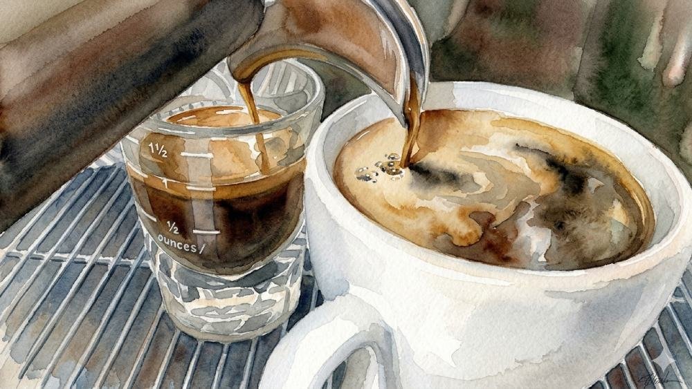 espresso de café y café americano