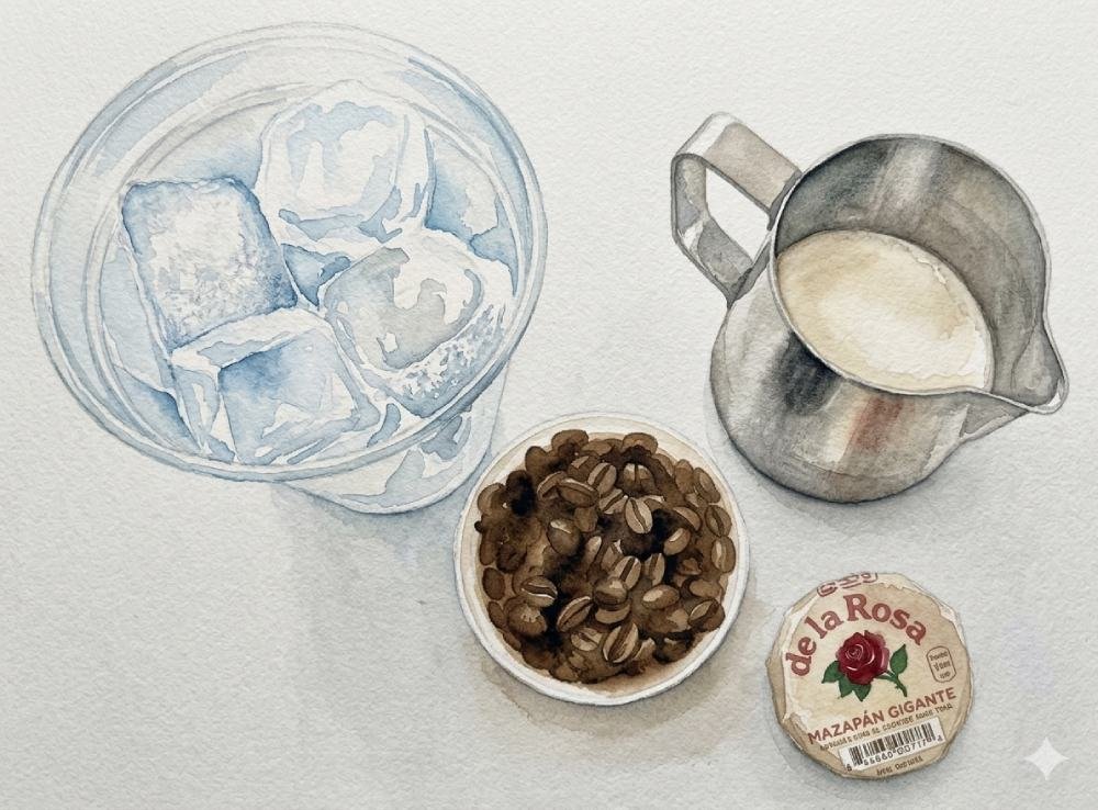 café sabor mazapán frío